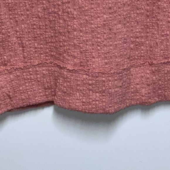 Two by Vince Camuto Peach Orange Raw hem Button front Cotton Cardigan ladies S - Picture 6 of 7